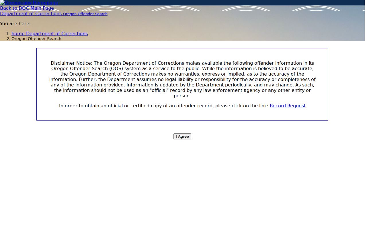 Hood River County arrest search through Oregon Offender Search
